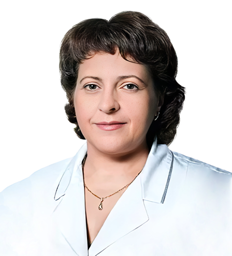Врач-остеопат женщина в медицинском халате смотрит в камеру и улыбается